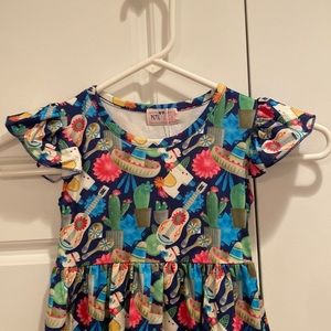 Pete and Lucy dress size 2T Cinco De Mayo Taco Tuesday Sensory Friendly